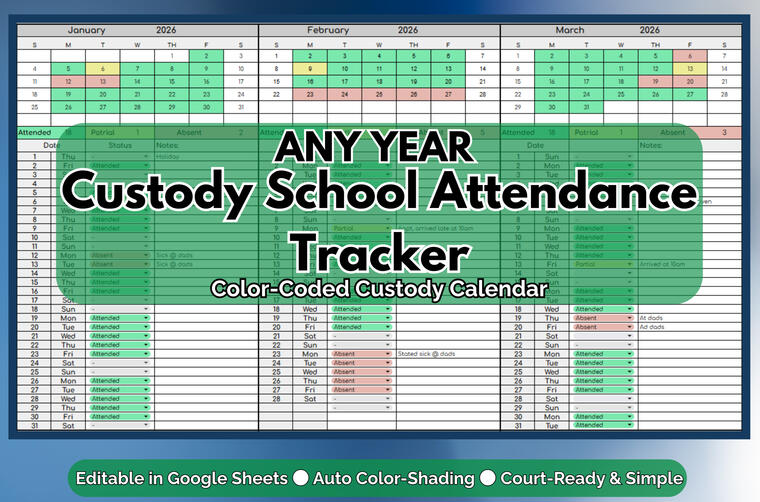 Unlimited School Attendance Tracker