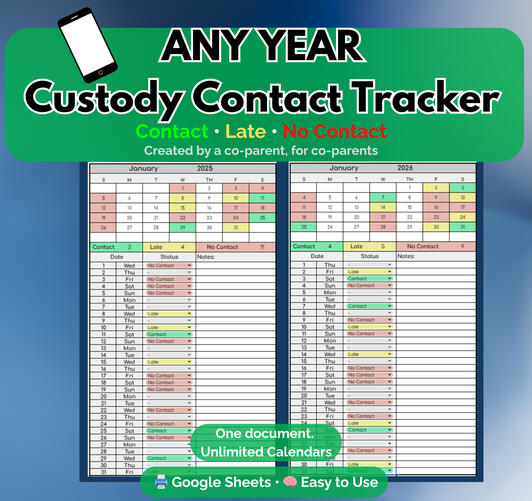 Unlimited Custody Contact Tracker