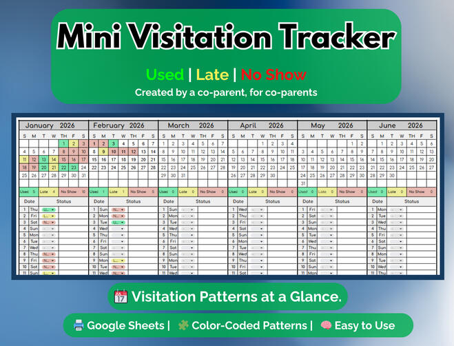 Mini Visitation Tracker Mini Visitation Tracker