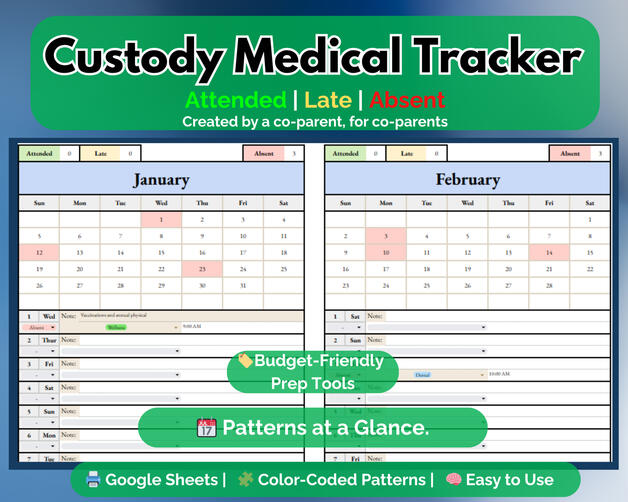 Custody Medical Attendance Tracker Custody Medical Attendance Tracker