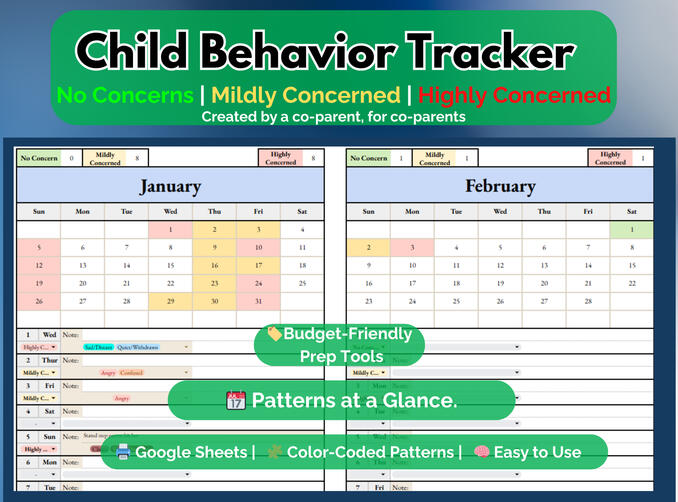 Custody Child Behavior Tracker