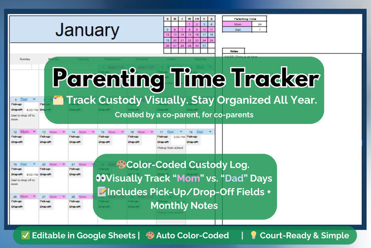 Parenting Time Tracker Parenting Time Tracker